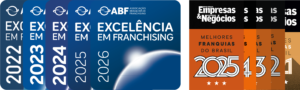 Selos de Excelência ABF e Melhores Franquias do Brasil PEGN